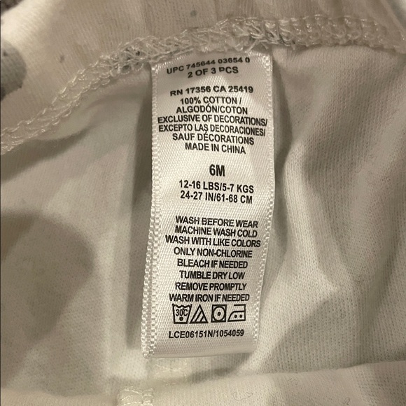 NWOT Little Me 6m Adorable Elephant Print 3 Piece Matching Set - Picture 8 of 10